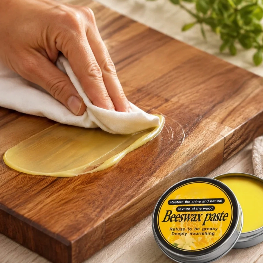 Beeswax wood butter conditioner for butcher blocks