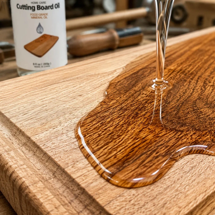 Clear food grade mineral oil for cutting boards